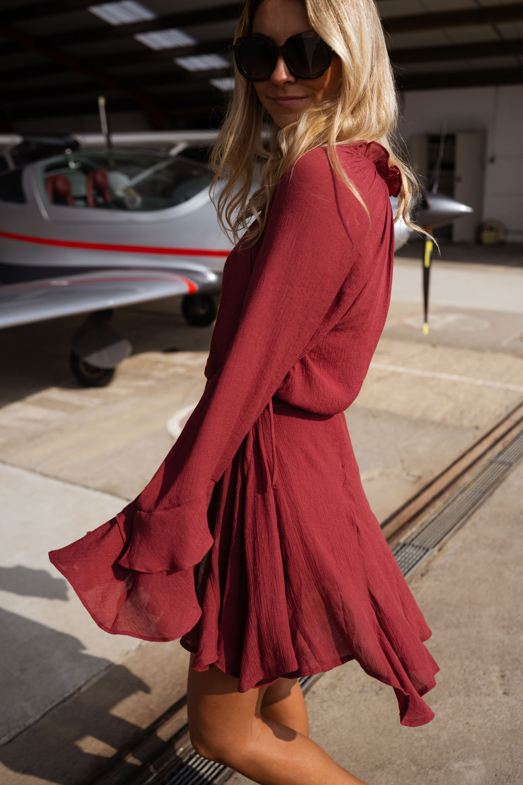Zora dress - brick