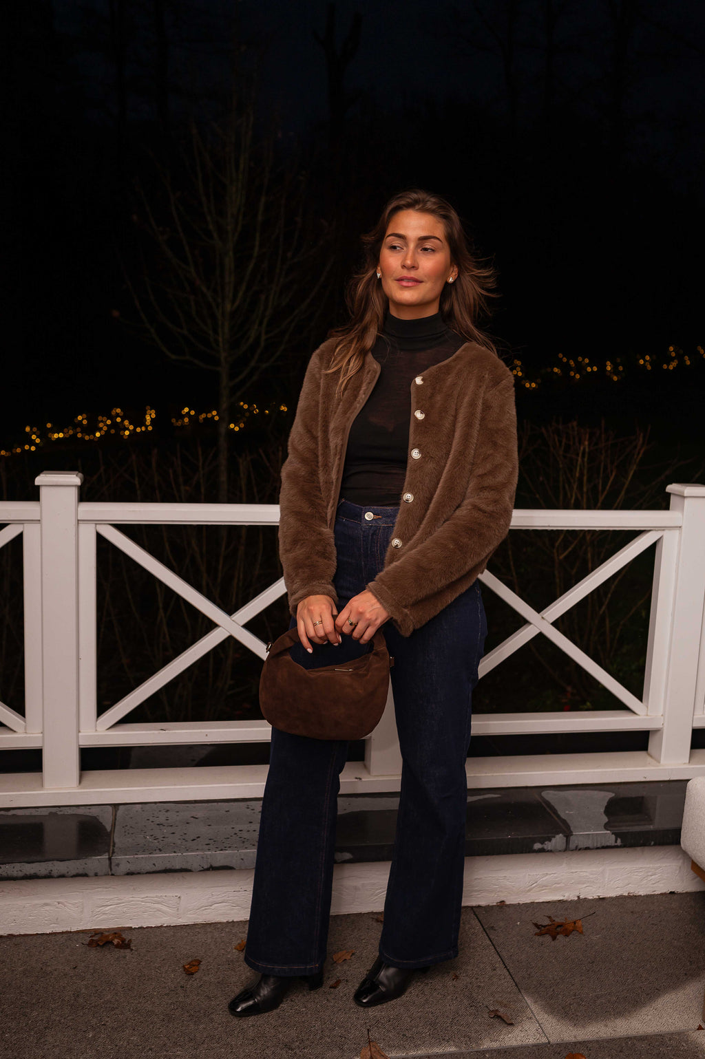 Nella bag - chocolate suede