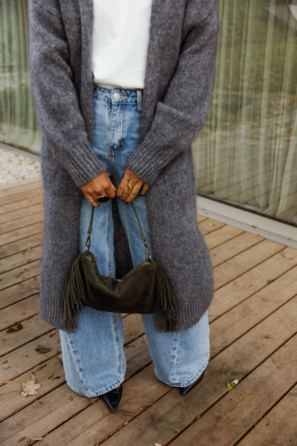 Sac Kasia - kaki à franges