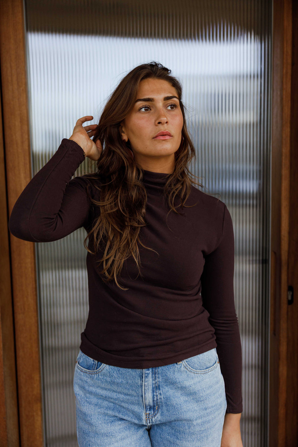 Sous pull Debra - aubergine