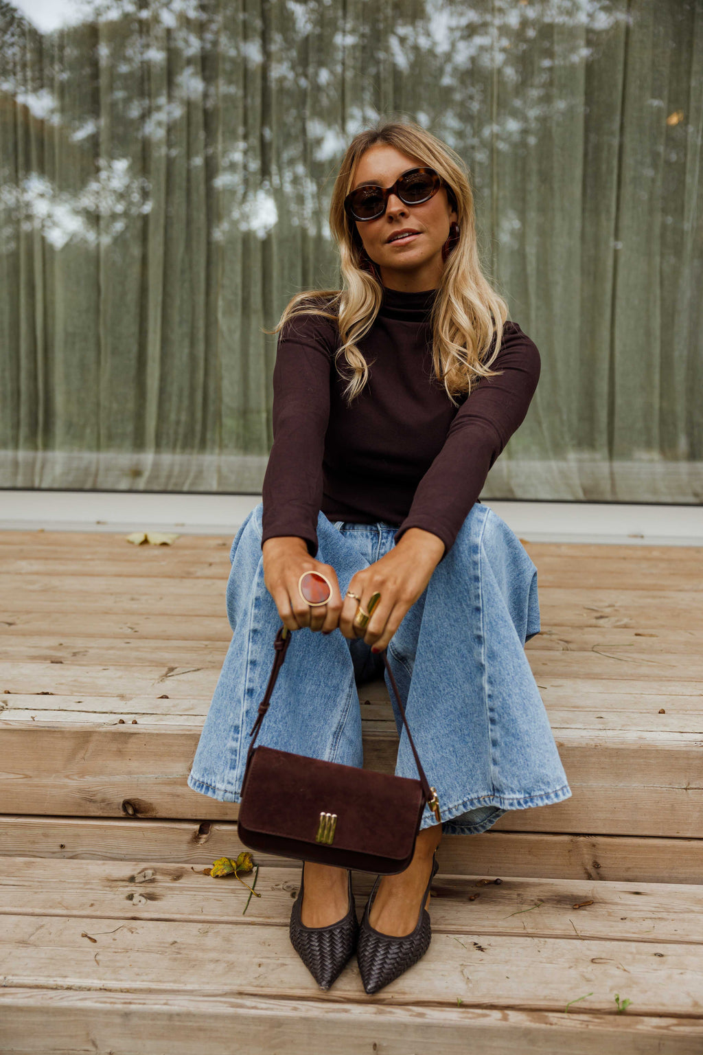 Sous pull Debra - aubergine