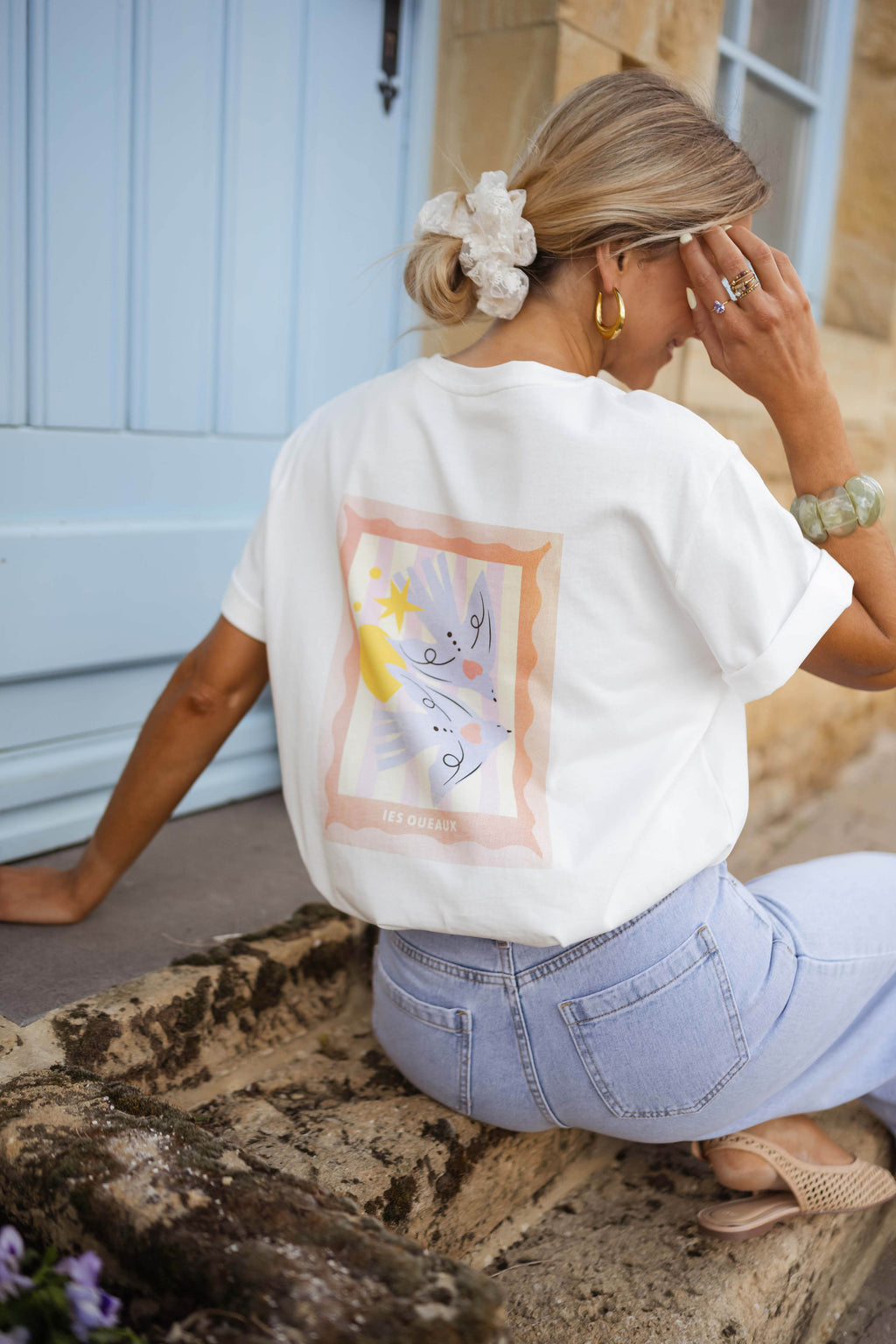 Bird t-shirt - ecru