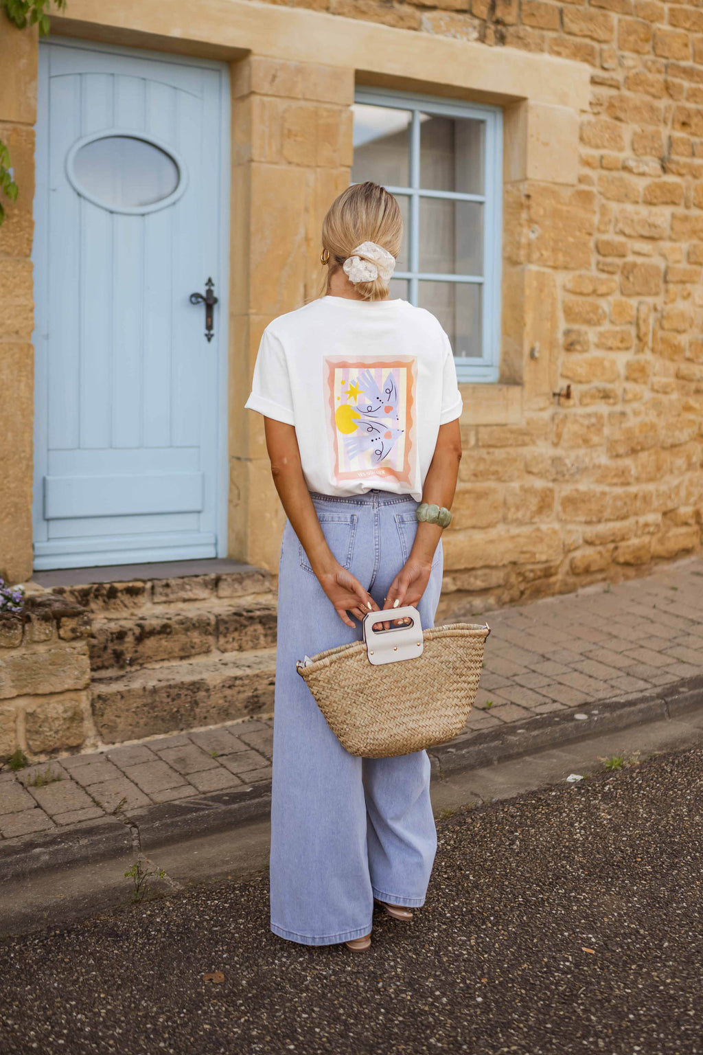 T-shirt Bird - écru