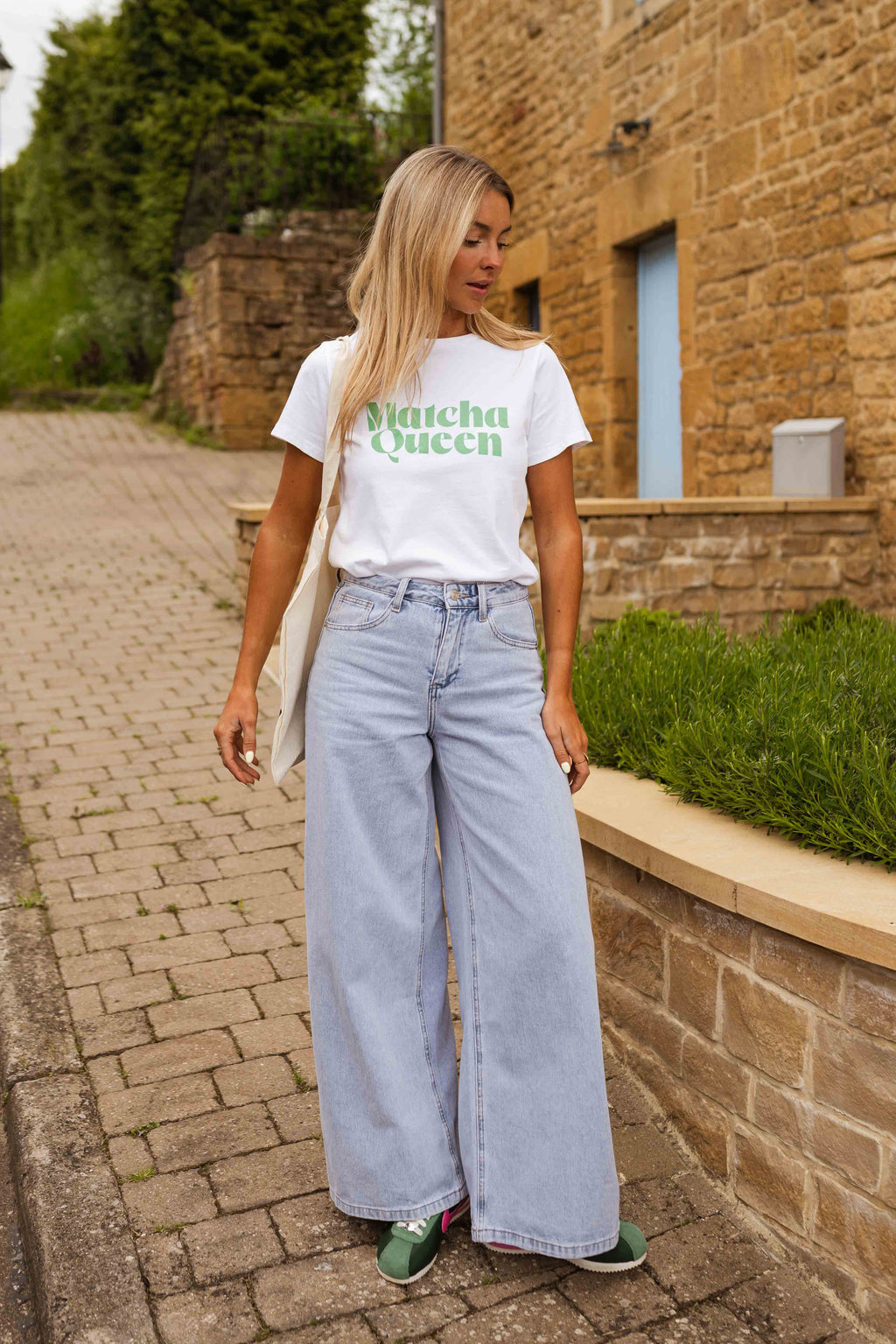 T-shirt Matcha - blanc