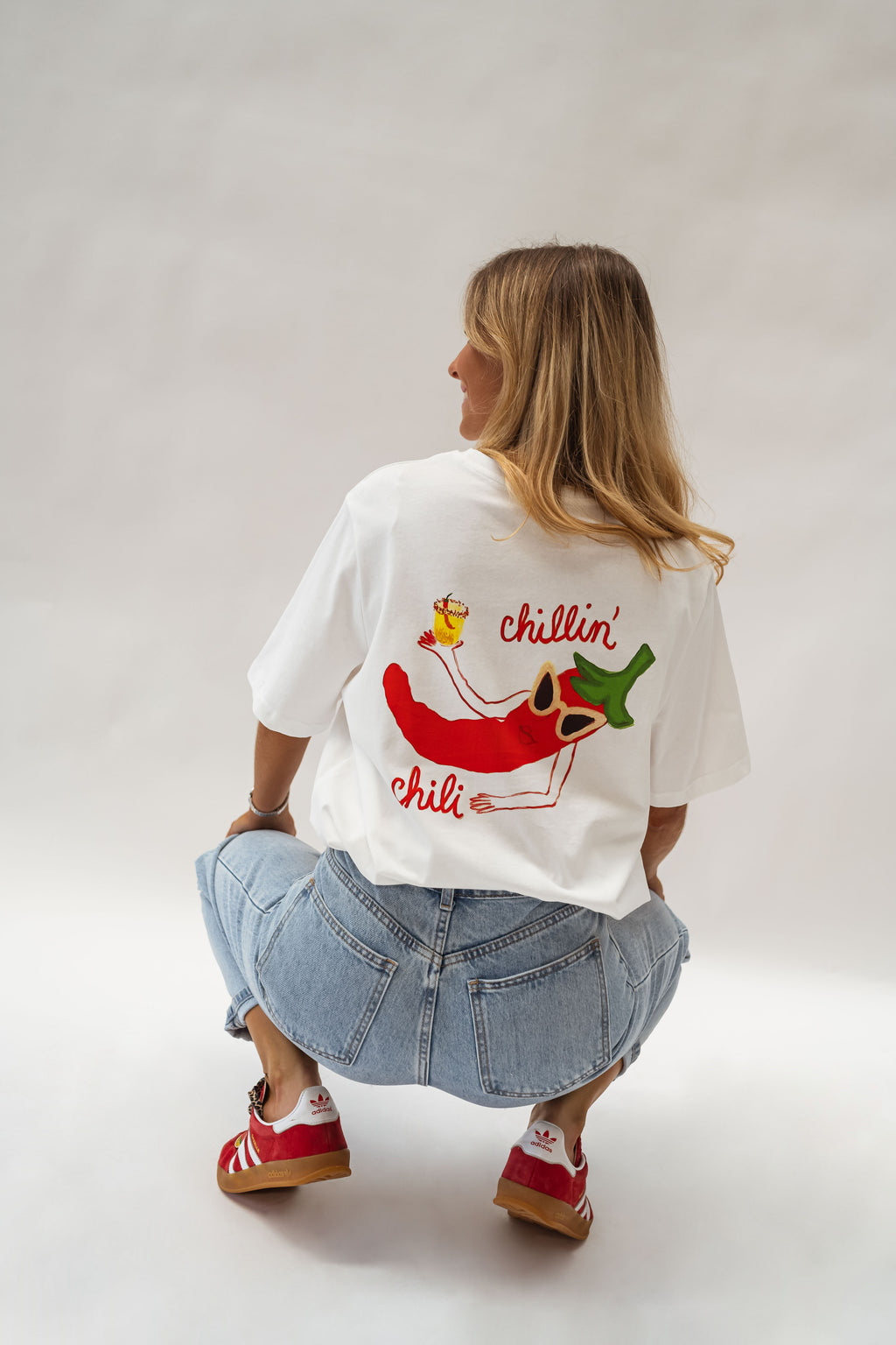 T-shirt Piment - blanc et rouge