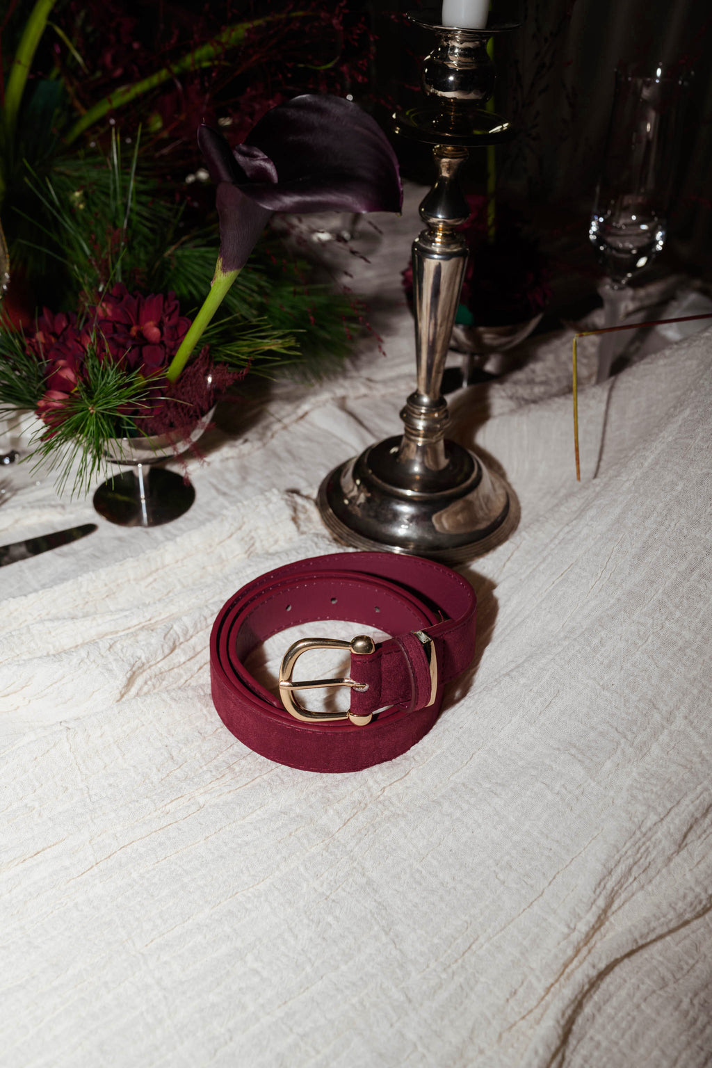 Alister belt - burgundy