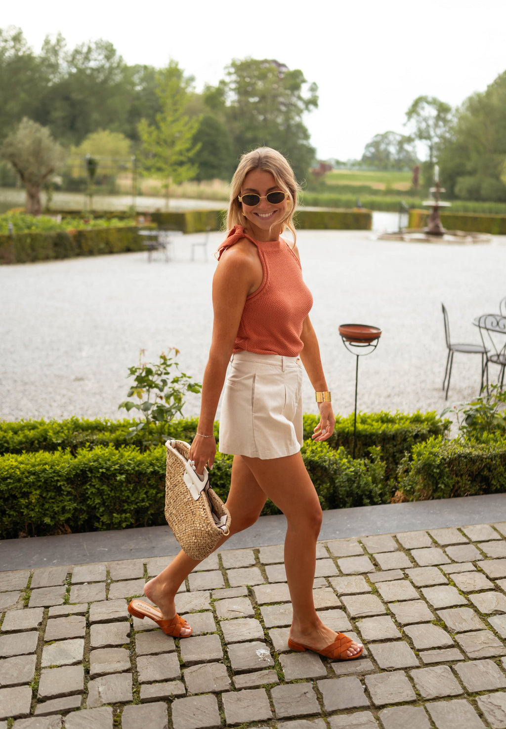 Ashley top - brick