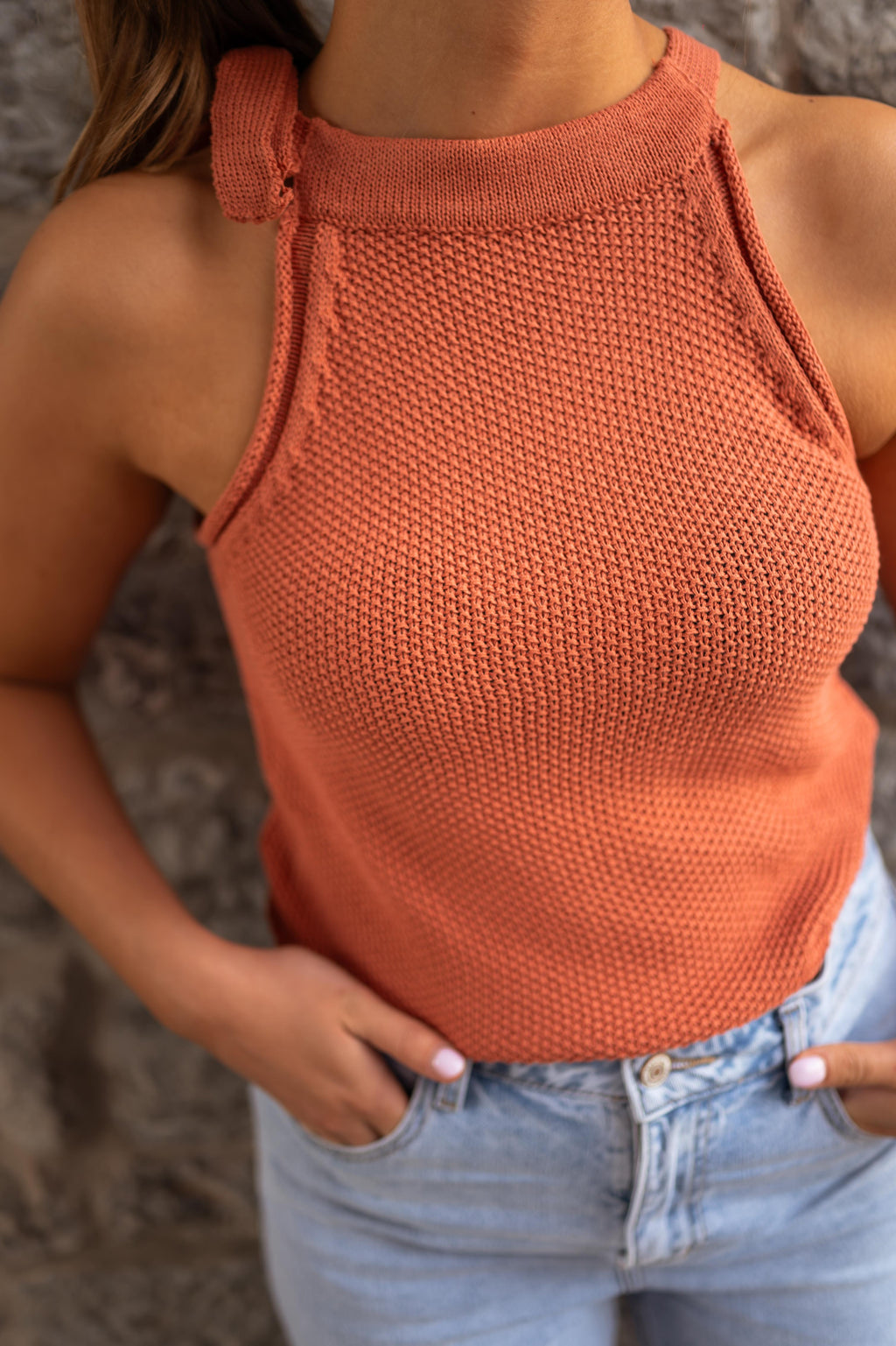 Ashley top - brick