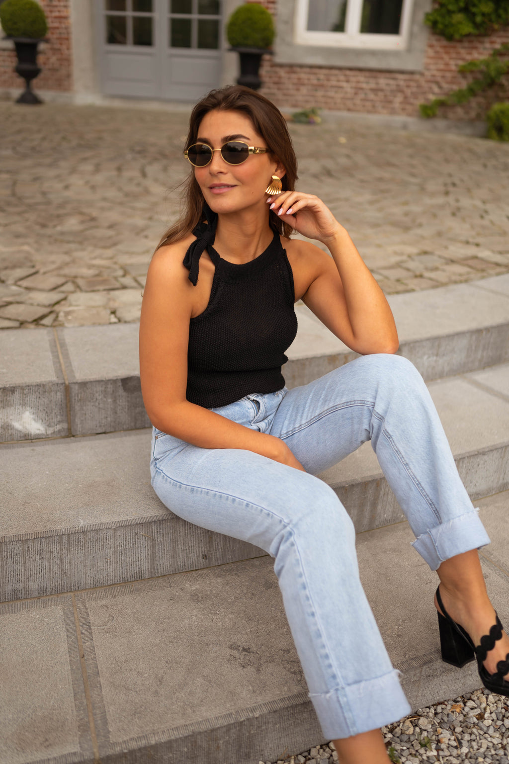 Ashley top - black