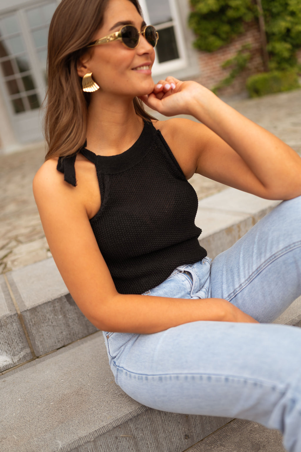 Ashley top - black