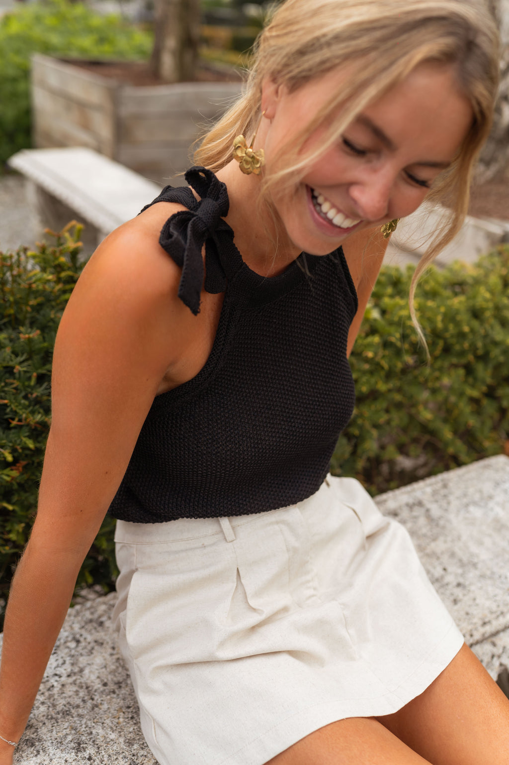 Ashley top - black