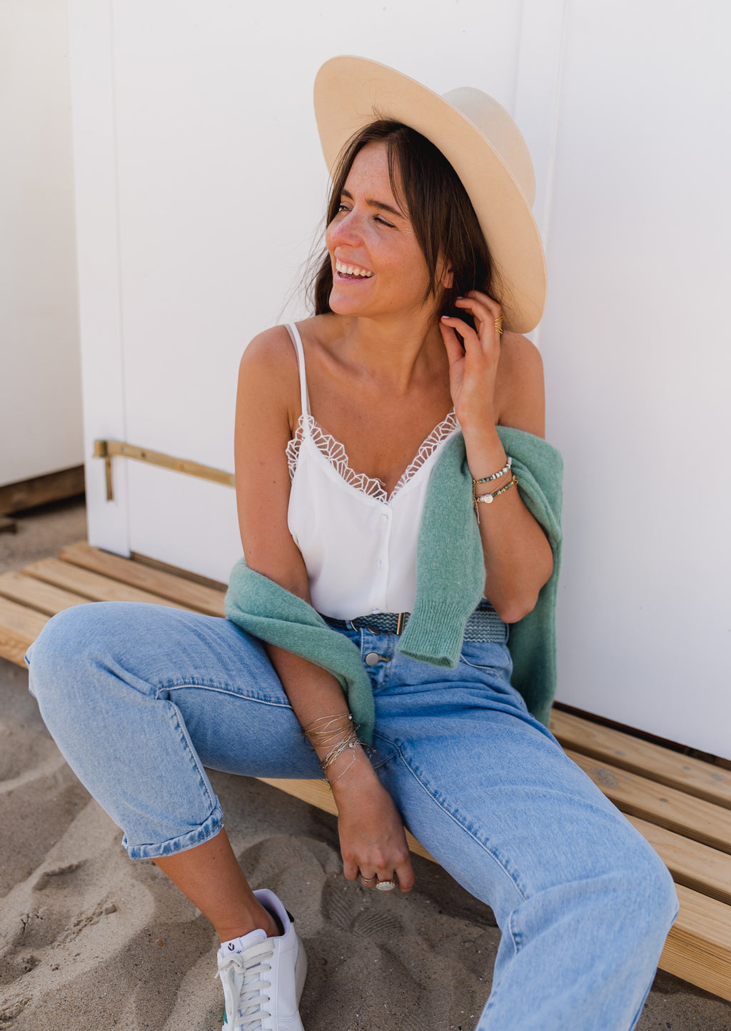 Corrina Rut Corrina top - white – Easy Clothes