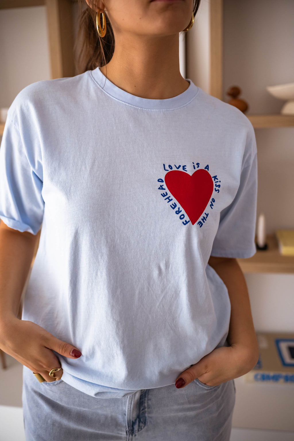 T-shirt Mona - bleu ciel