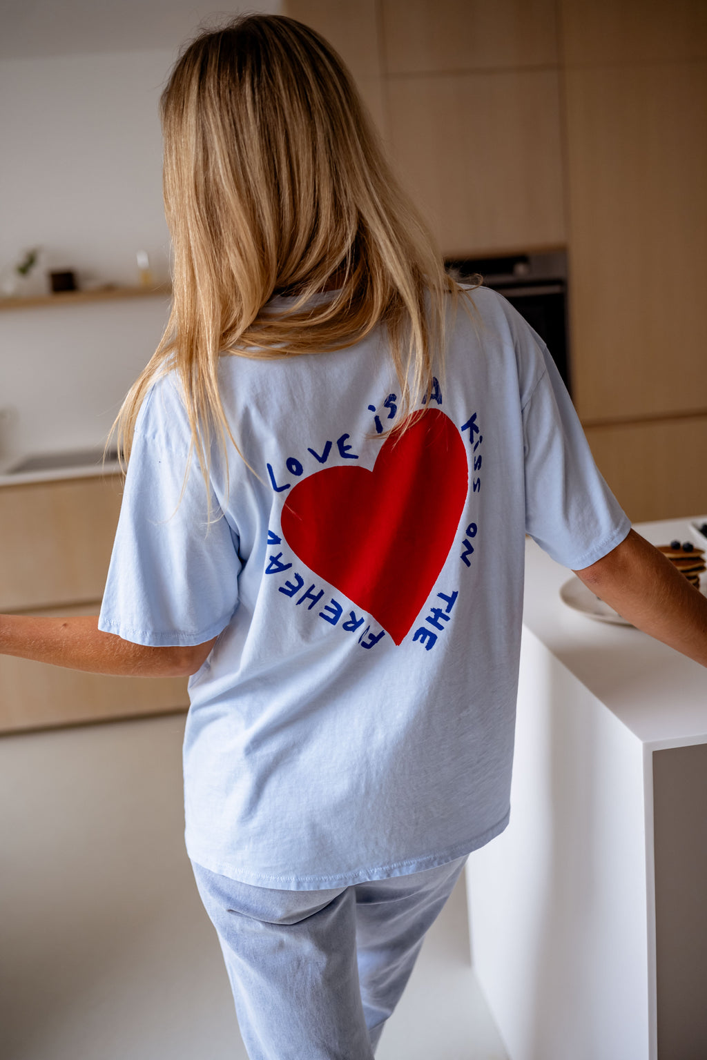 T-shirt Mona - bleu ciel