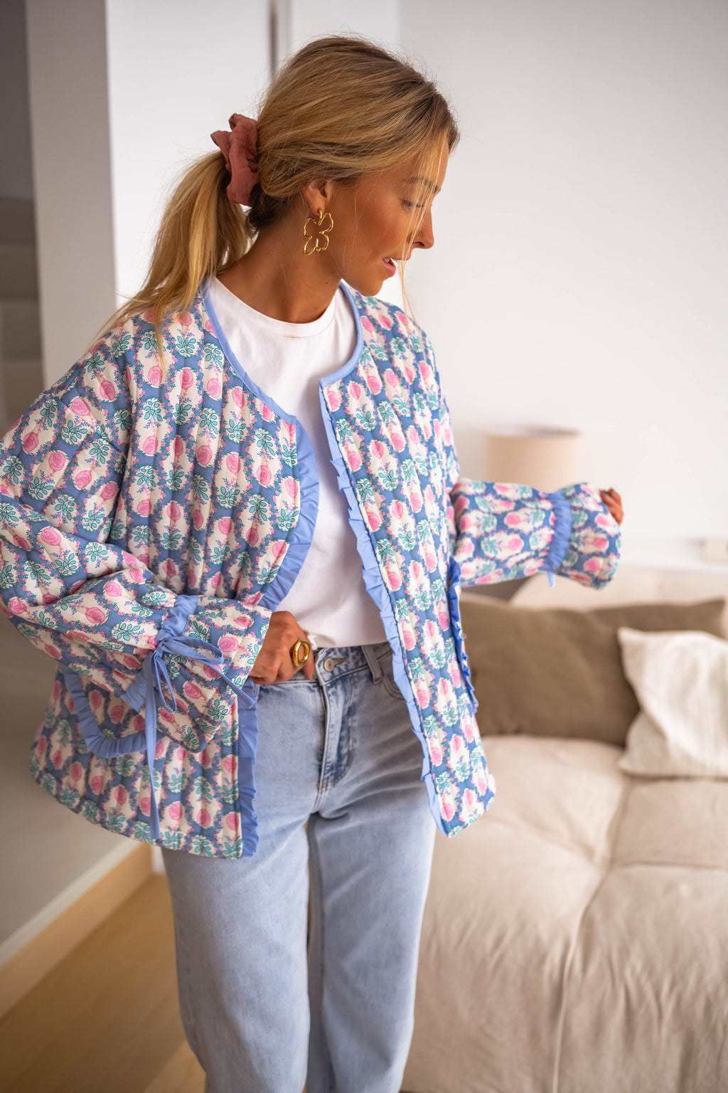 Veste Layna - à fleurs