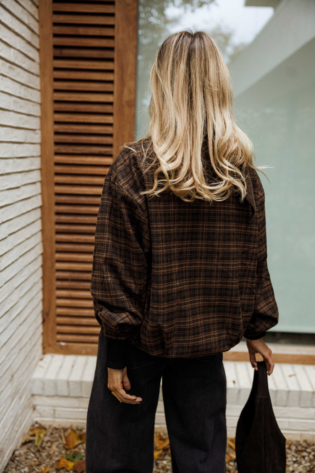 Veste Philipa - brune à carreaux