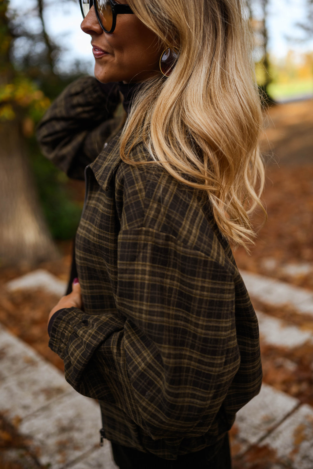 Veste Philipa - kaki à carreaux