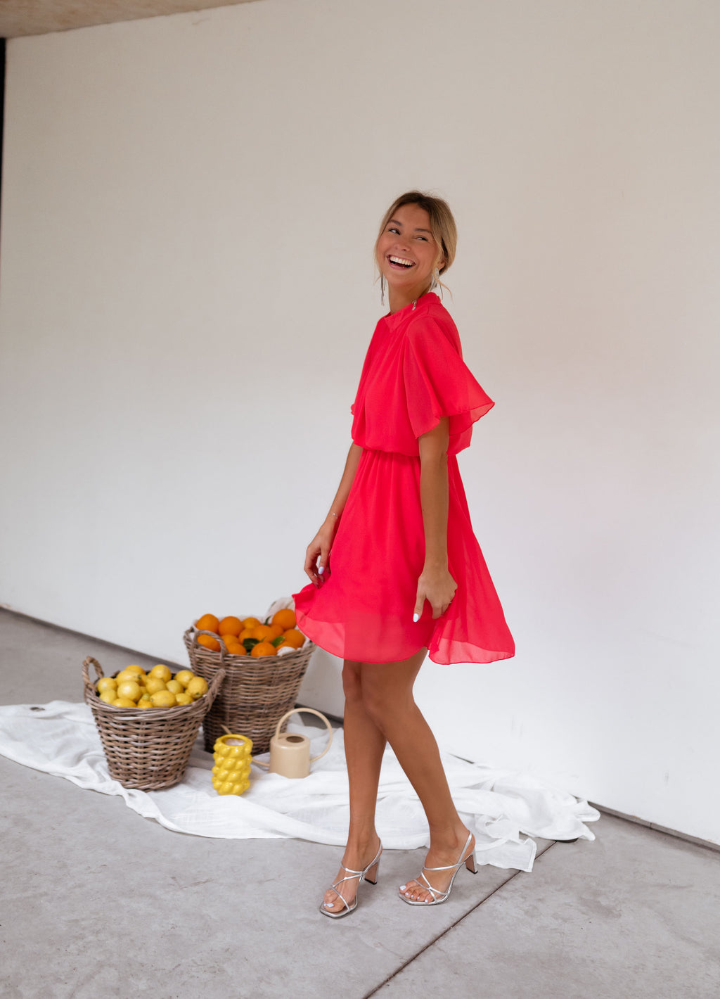 Dress Amandine - raspberry