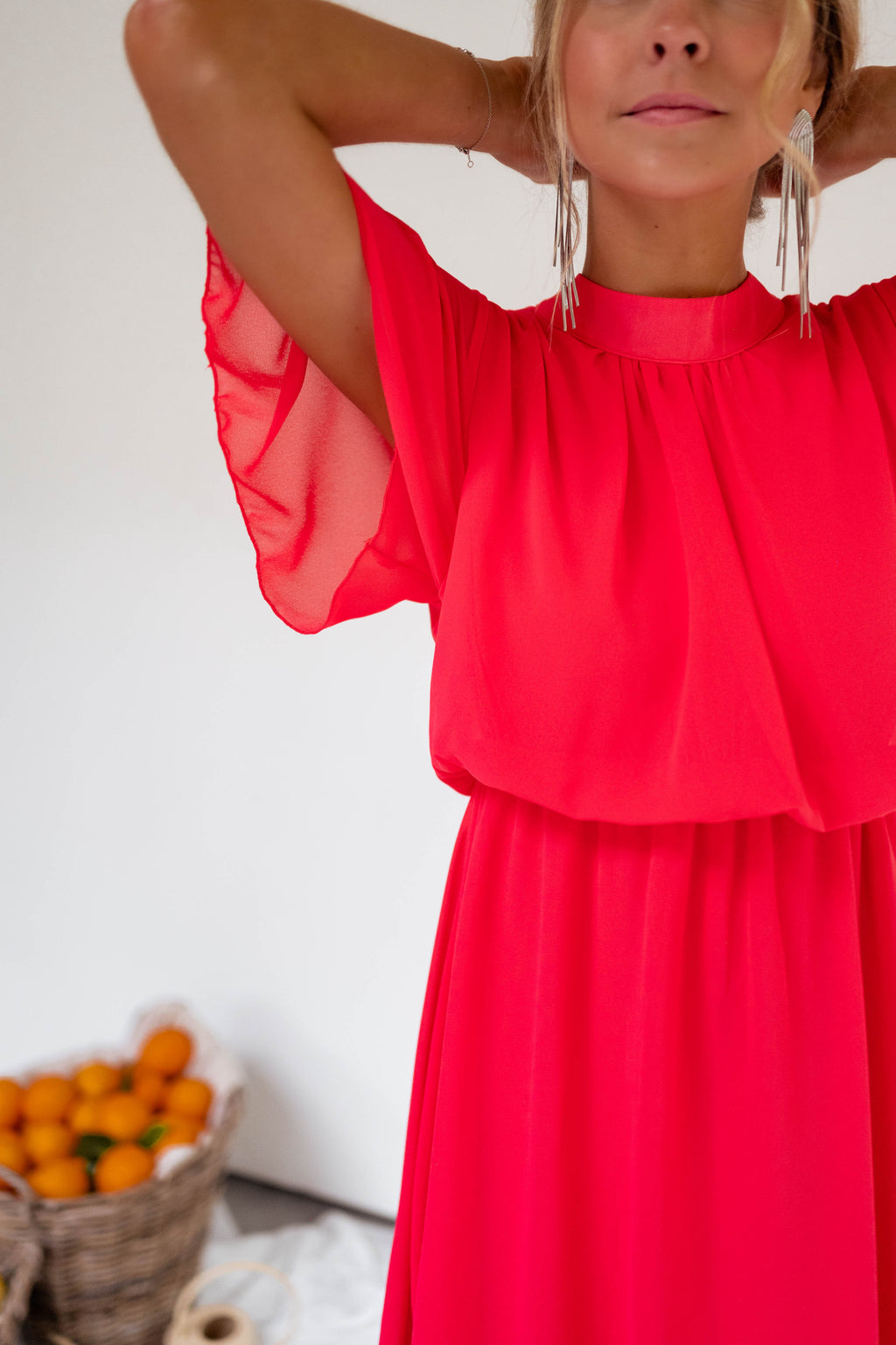 Dress Amandine - raspberry