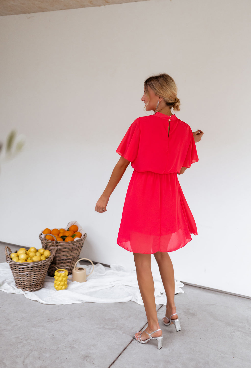 Dress Amandine - raspberry
