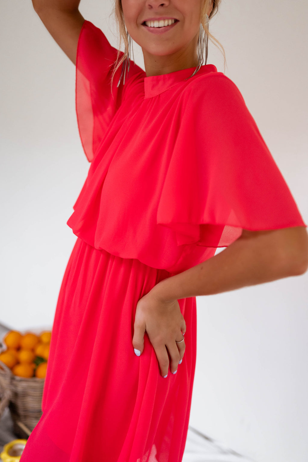 Dress Amandine - raspberry