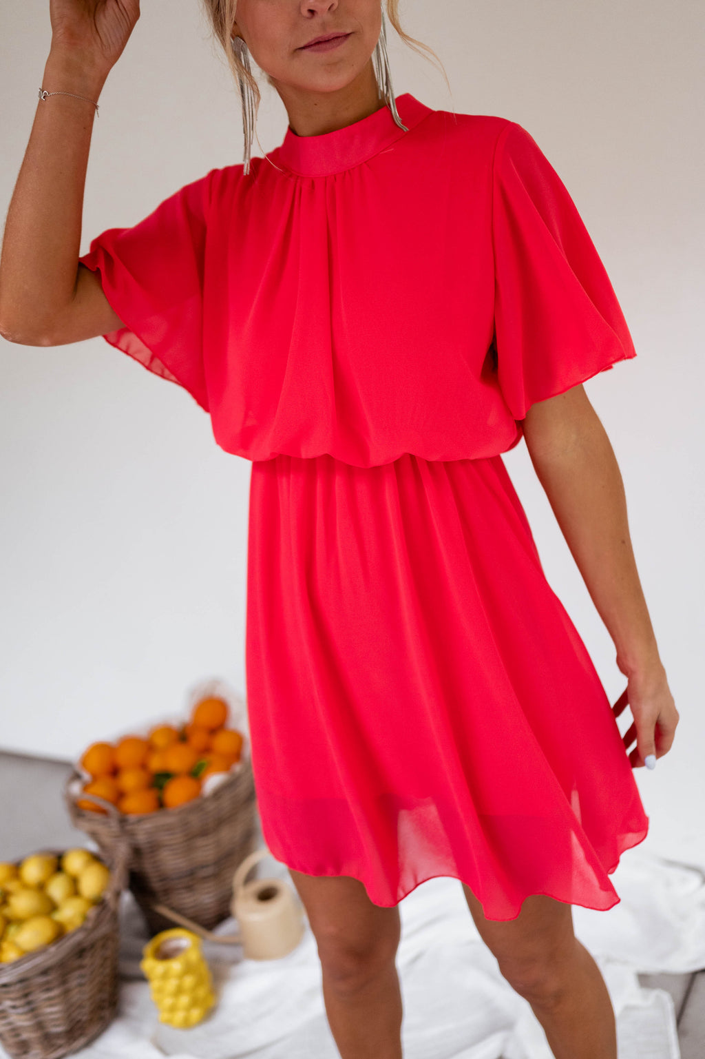 Dress Amandine - raspberry