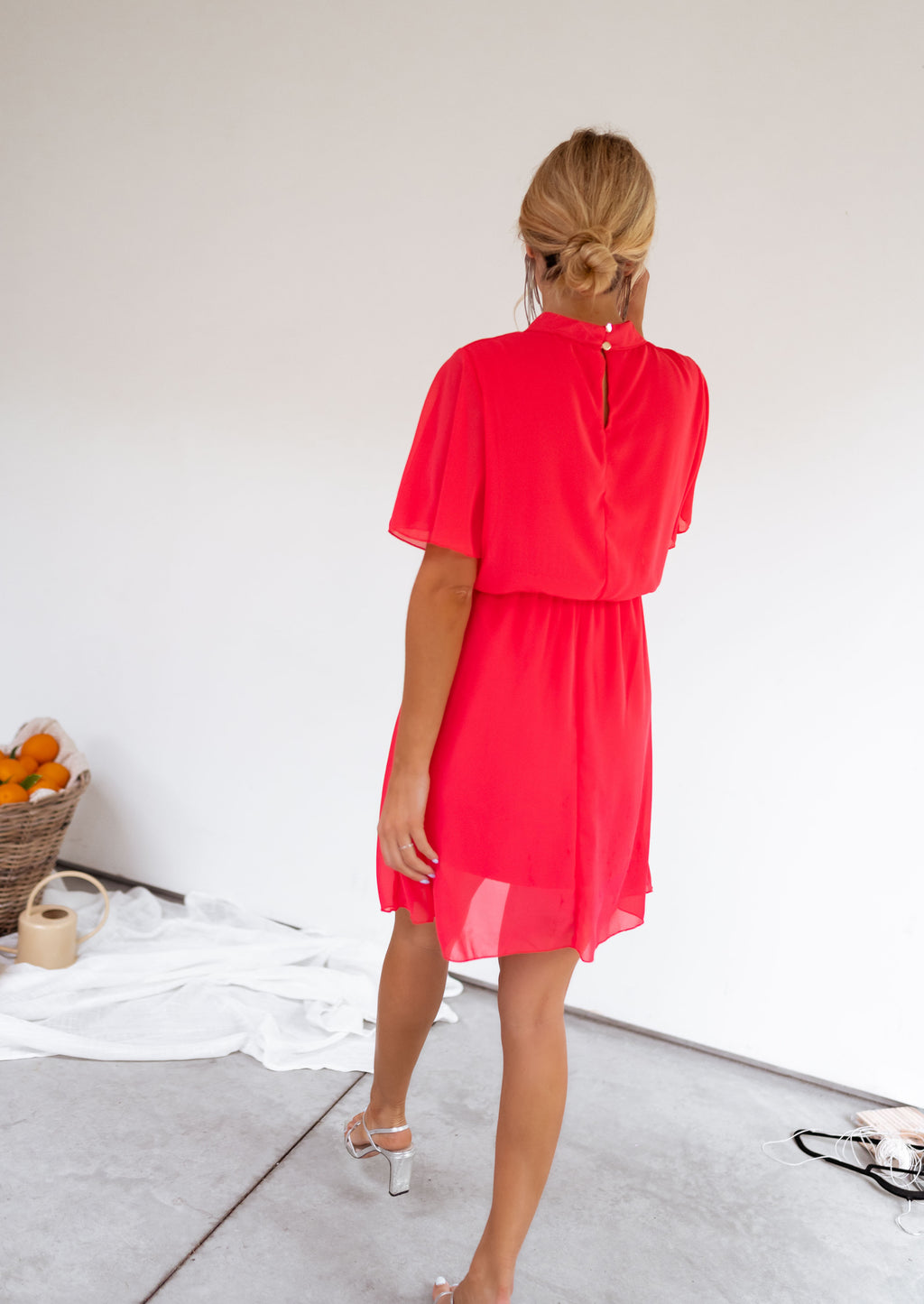Dress Amandine - raspberry