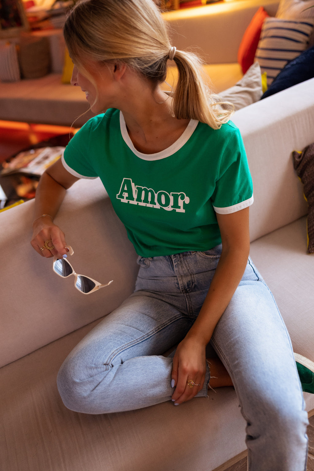 T-shirt Amor - vert