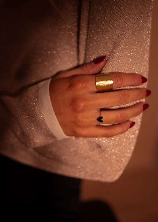 Daph ring - Golden And Black