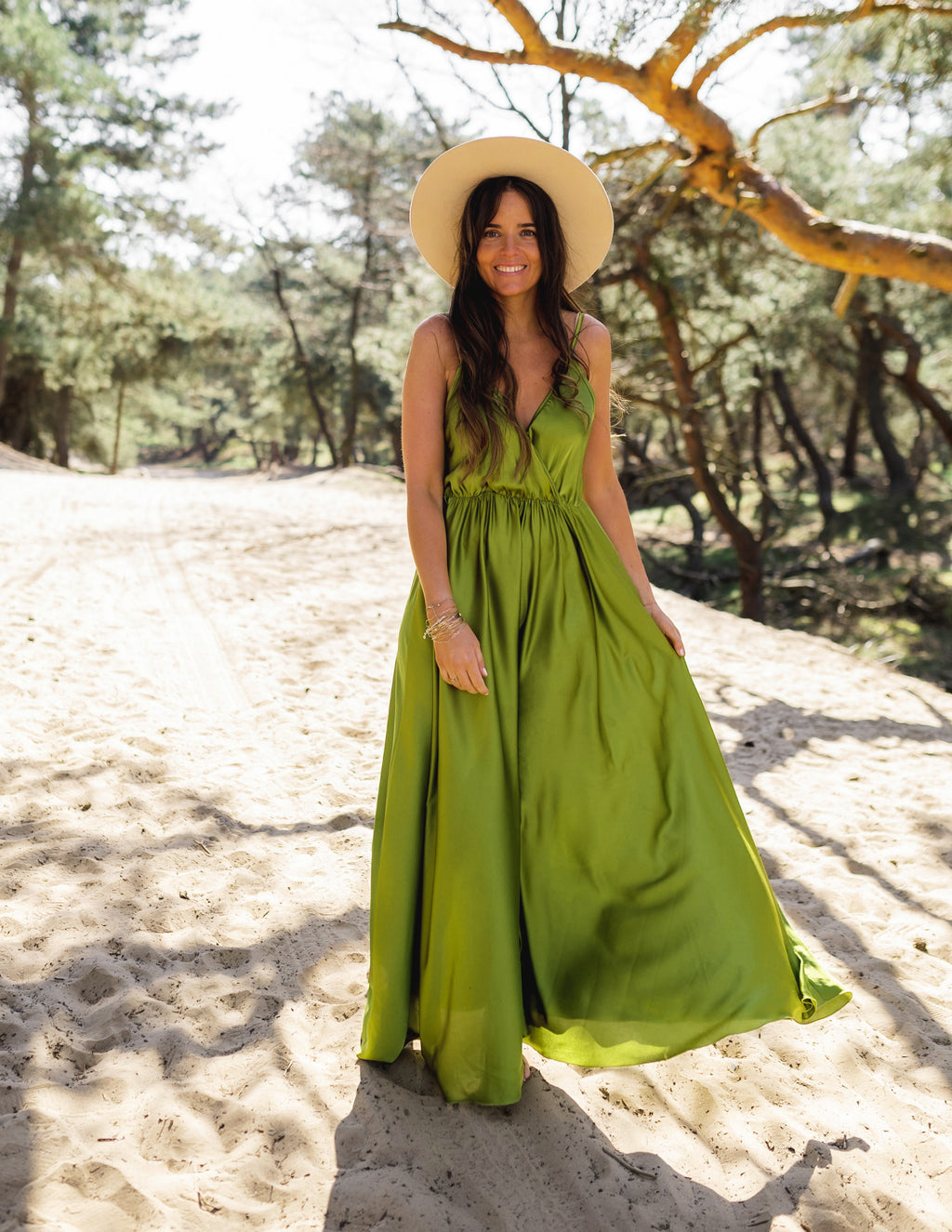 Robe longue Bali - verte