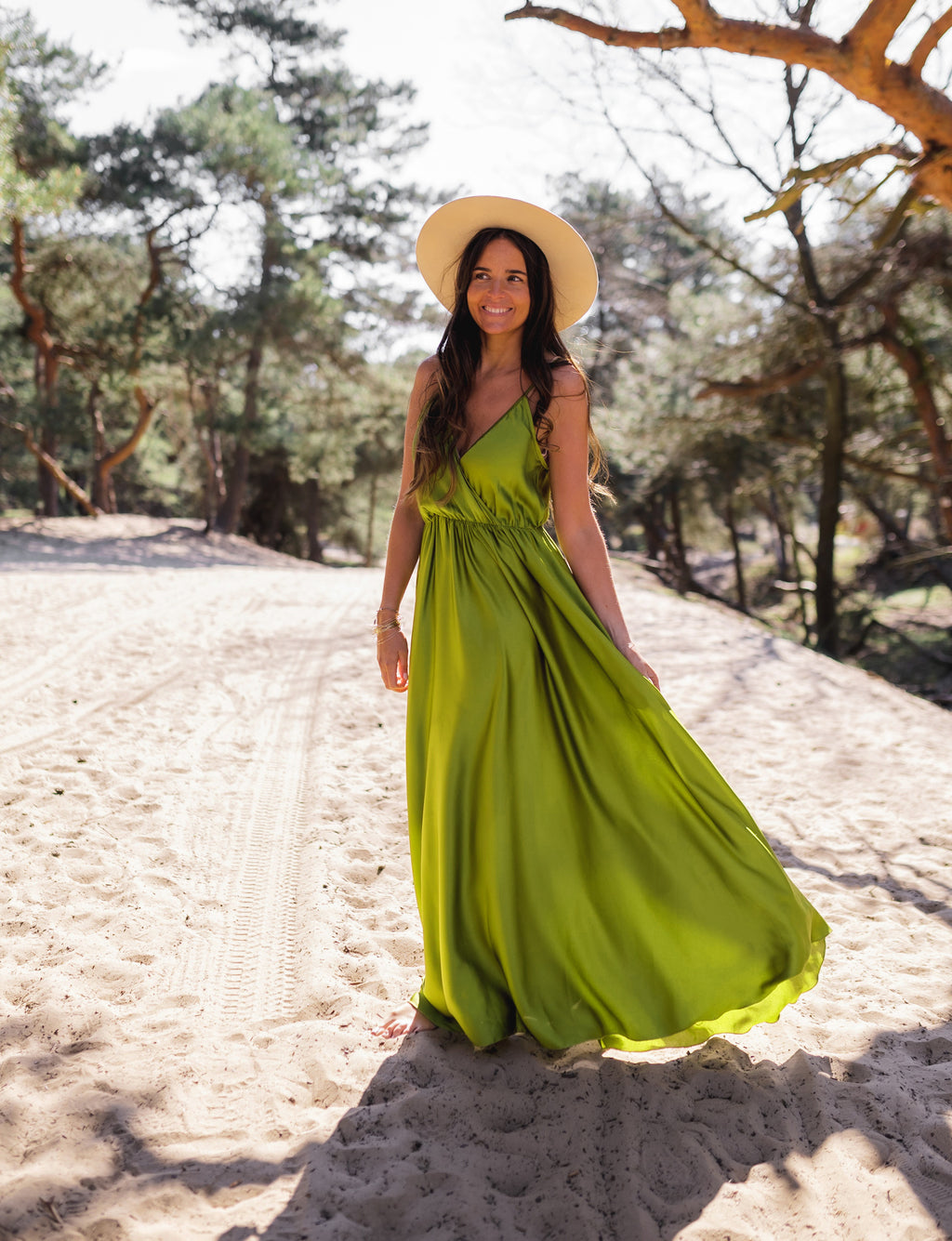 Robe longue Bali - verte