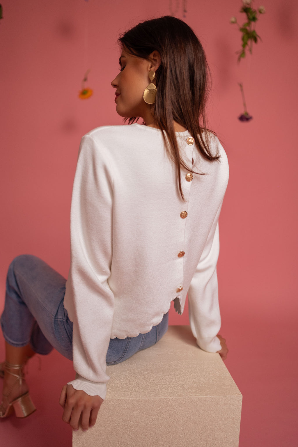 Pull Bess - blanc