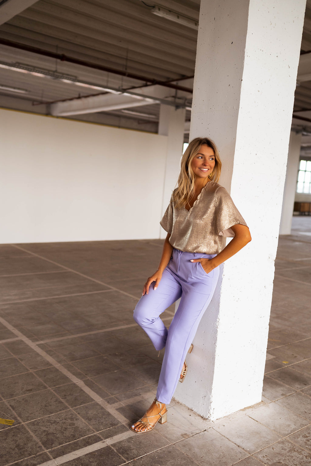 Pantalon Bila - lilas