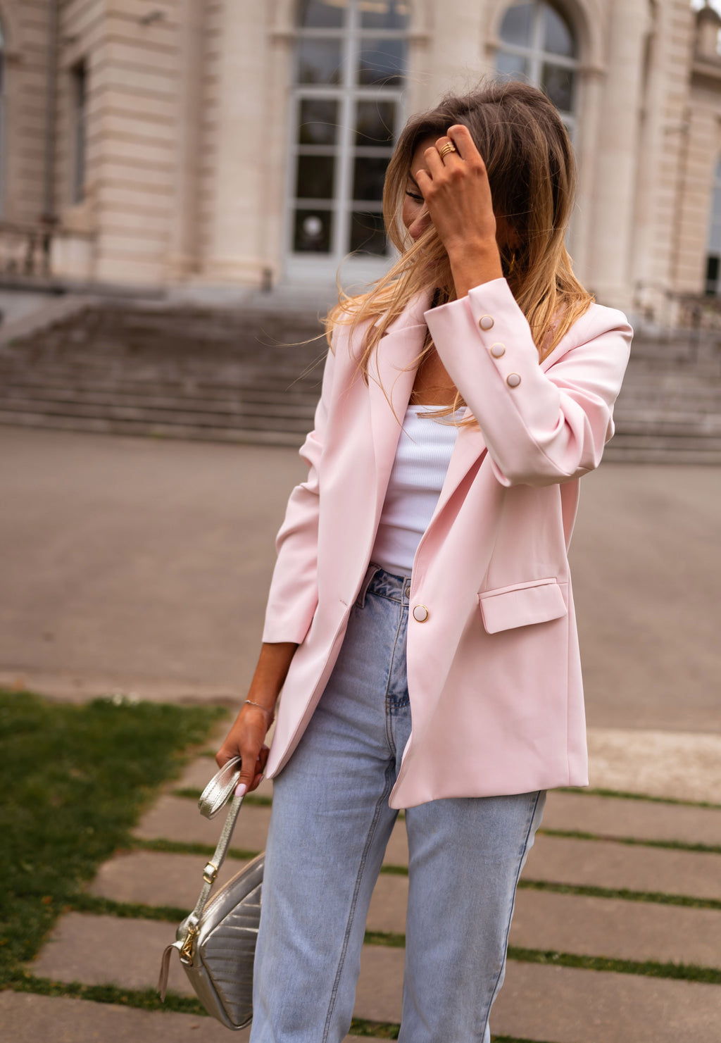 Aurore blazer - powder pink