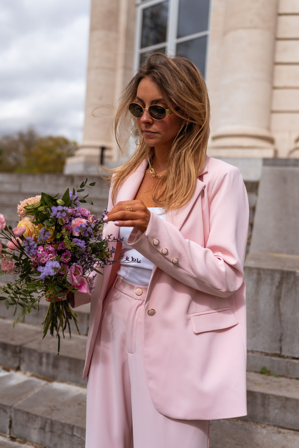 Aurore blazer - powder pink