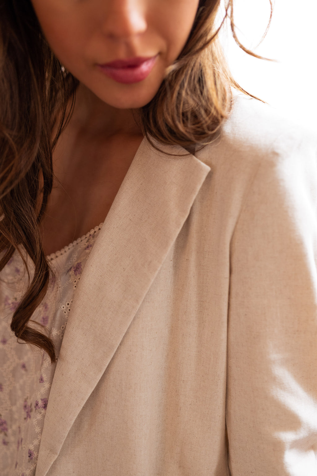 Blazer Océane - beige en lin