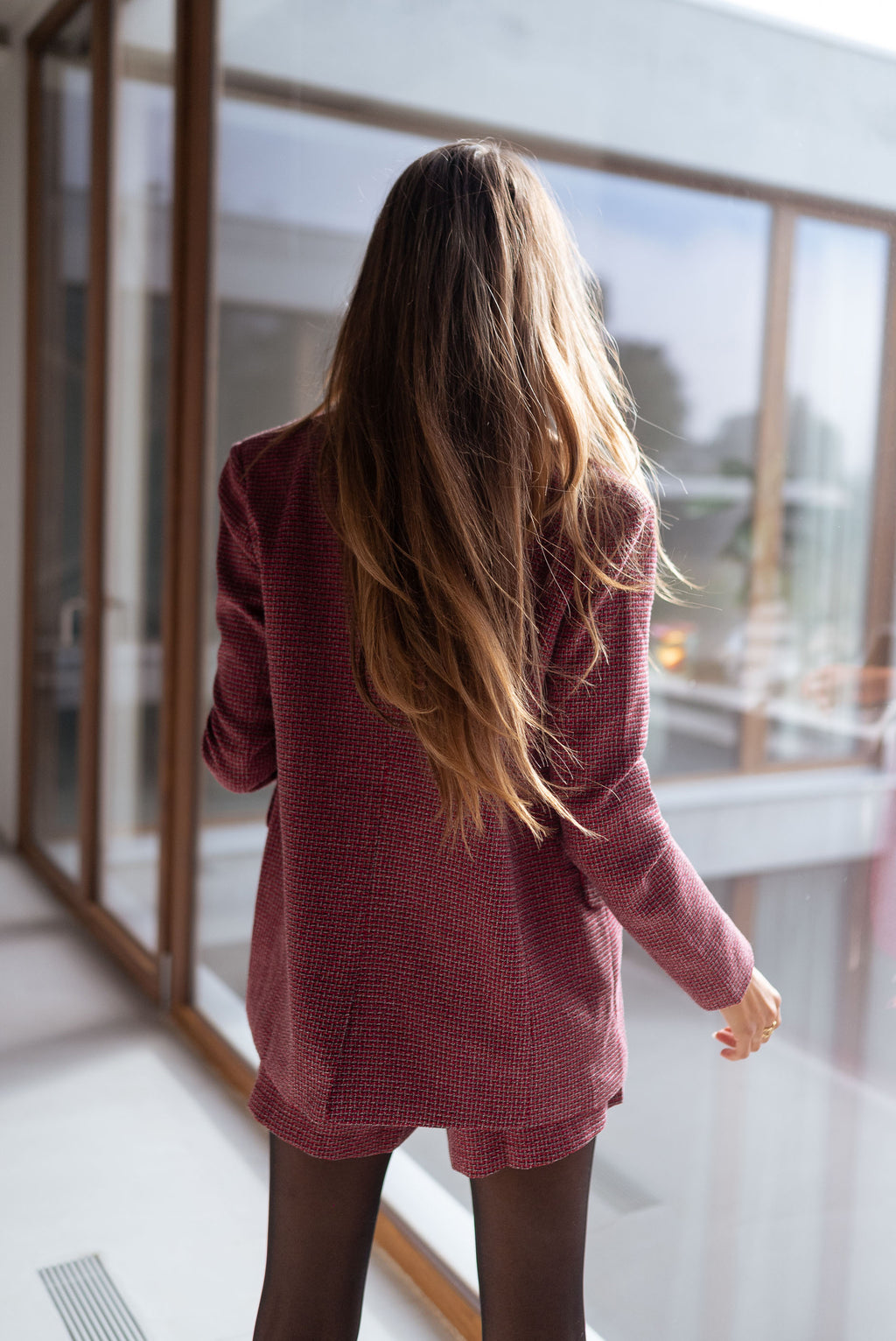 Veste Eloa - rouge à carreaux