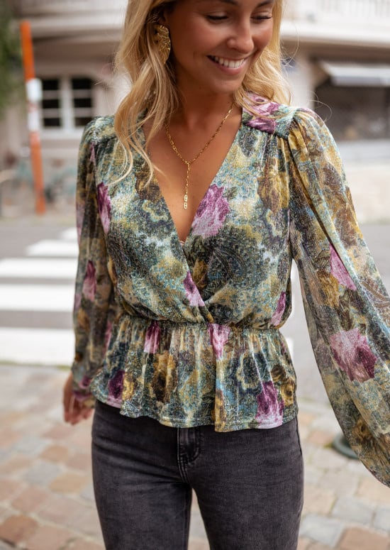 Aidan blouse - with flowers
