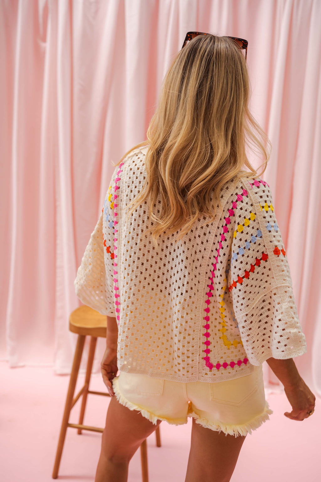 Blouse Maella - écrue en crochet