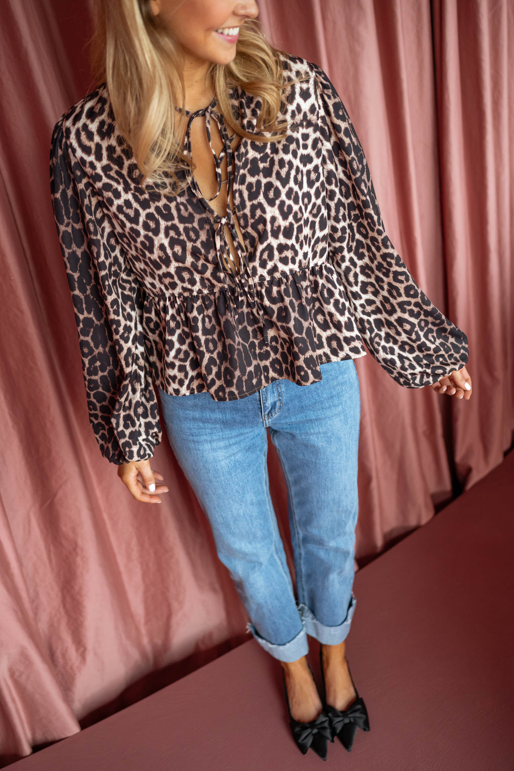 Maité blouse - leopard