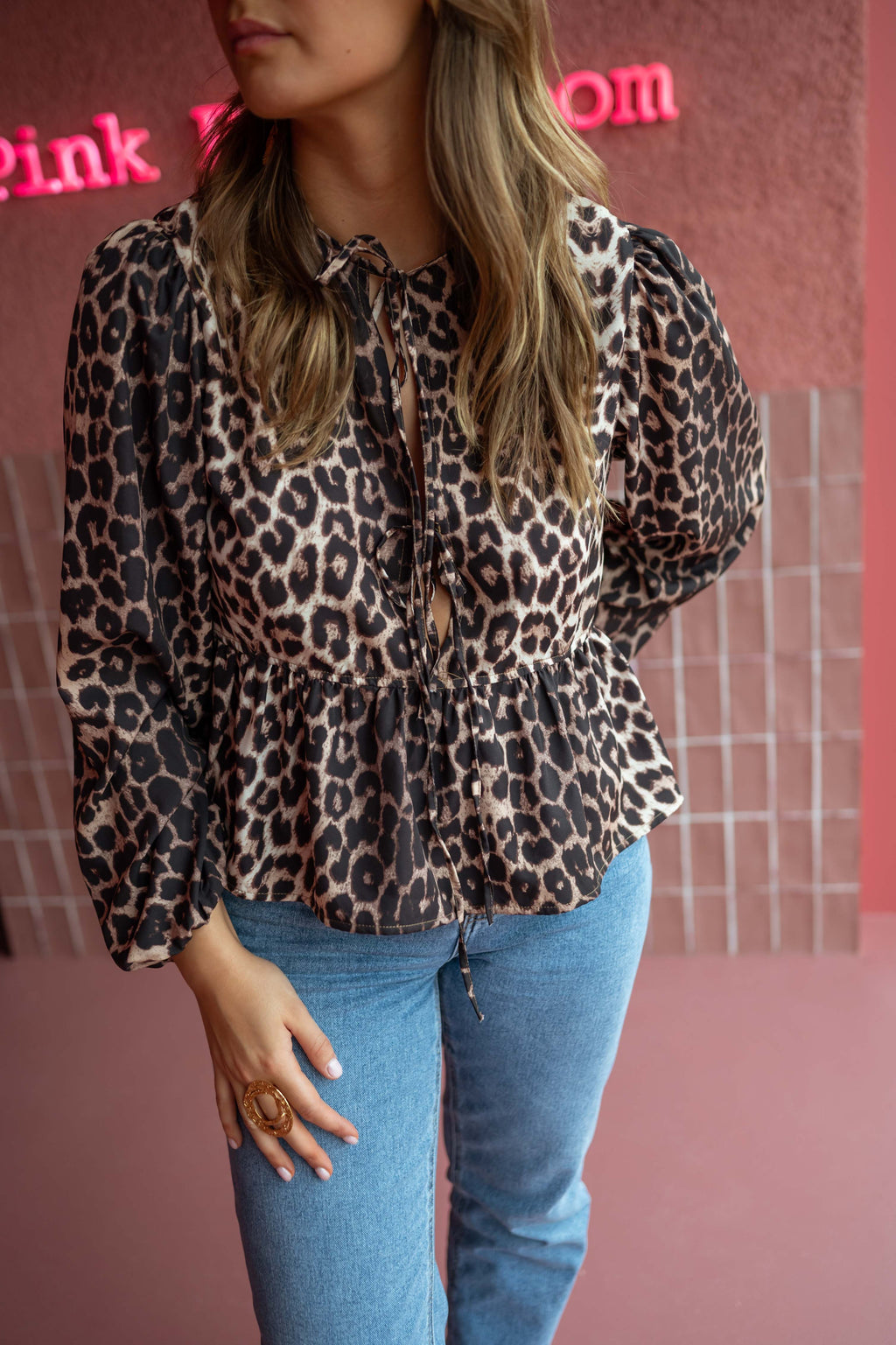 Maité blouse - leopard