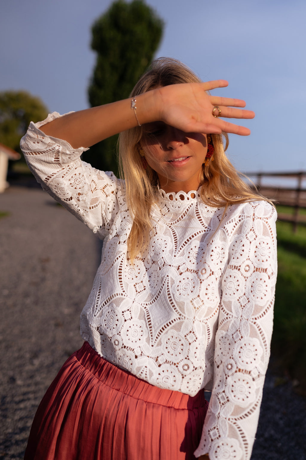 Embroidered Marissa blouse
