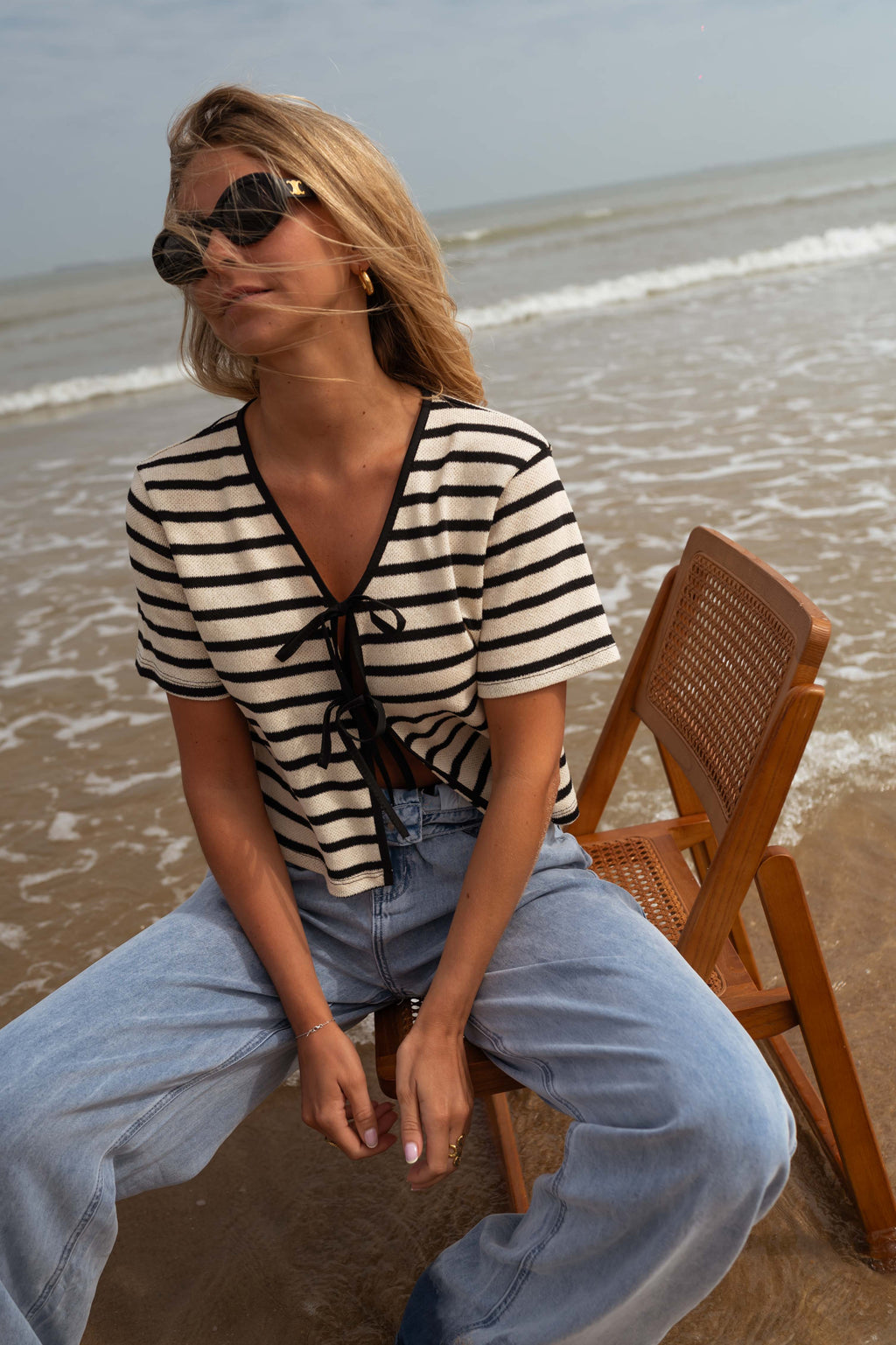 Paloma blouse - with lines