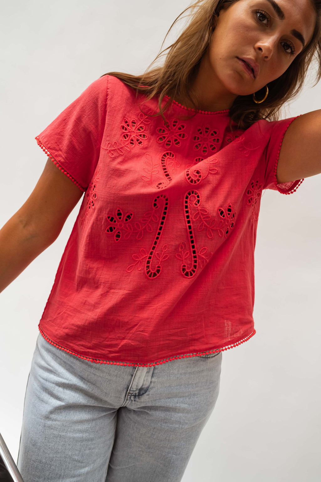 Blouse Rita - rouge