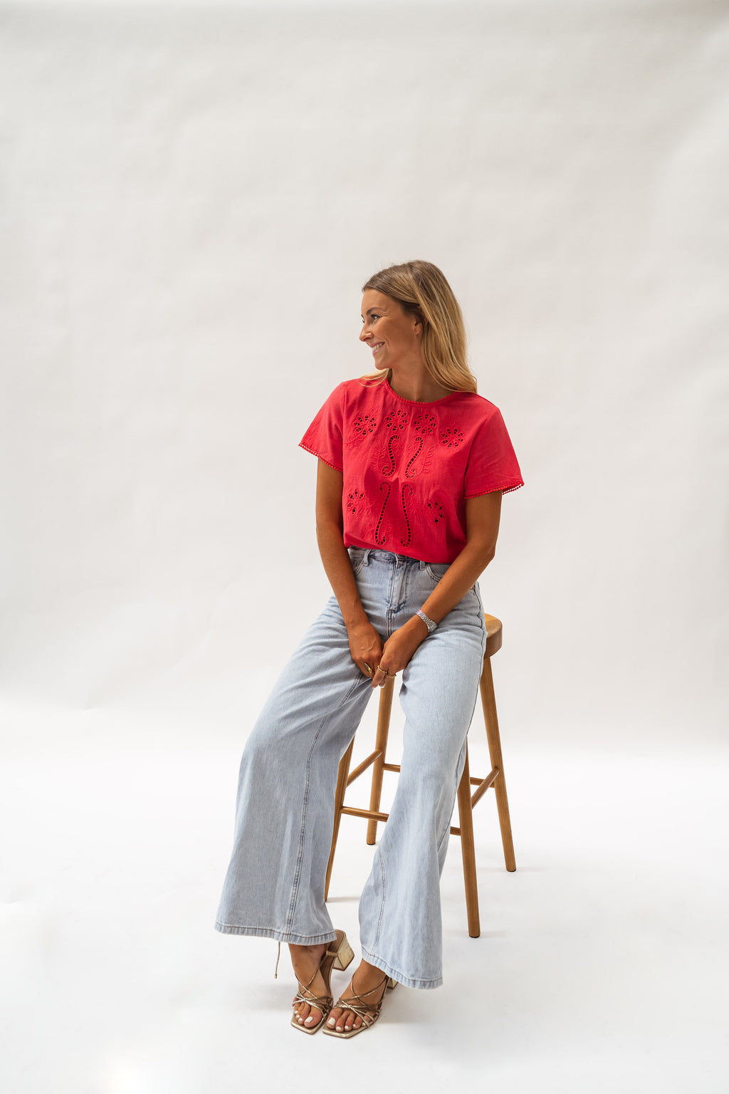 Blouse Rita - rouge