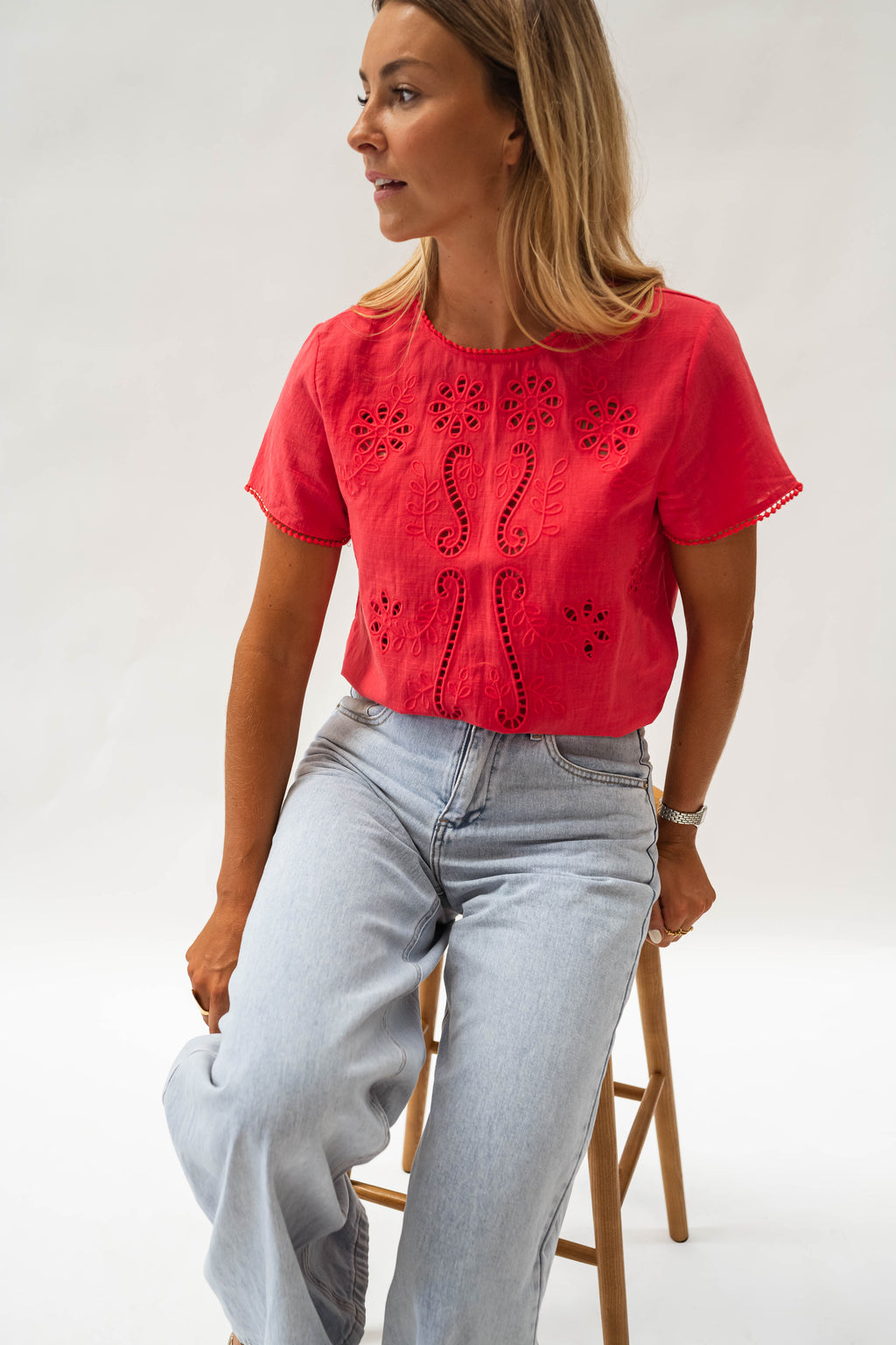 Blouse Rita - rouge