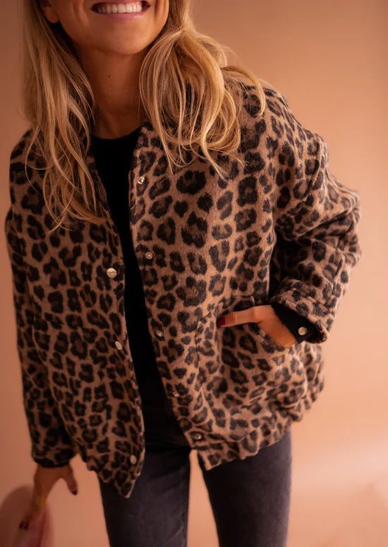 Bomber jacket Cleo - leopard