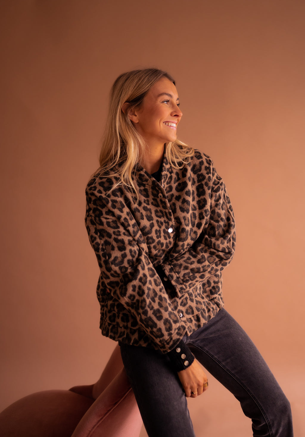 Bomber jacket Cleo - leopard