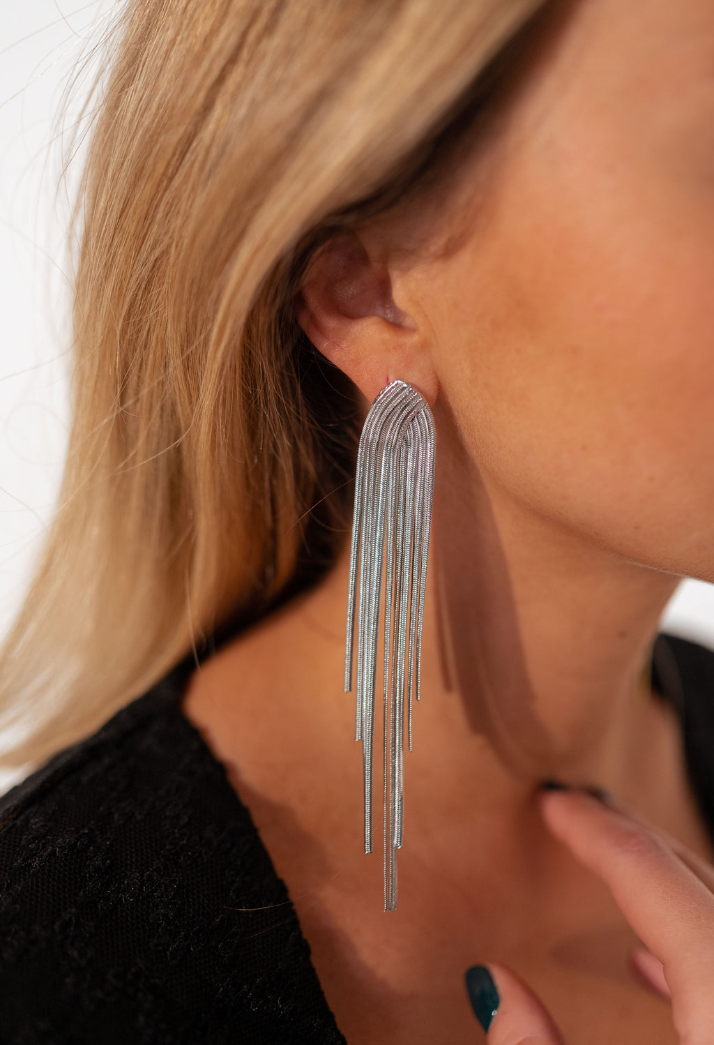 Earrings Flaura - silver