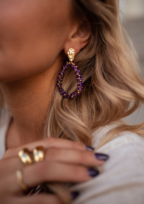Moreno earrings - Purple